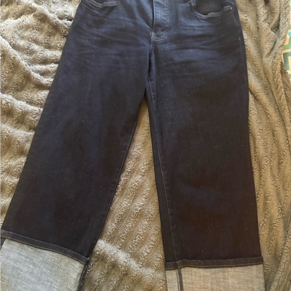 Kut from the Kloth Women’s Deep Indigo Wide Leg Jeans
